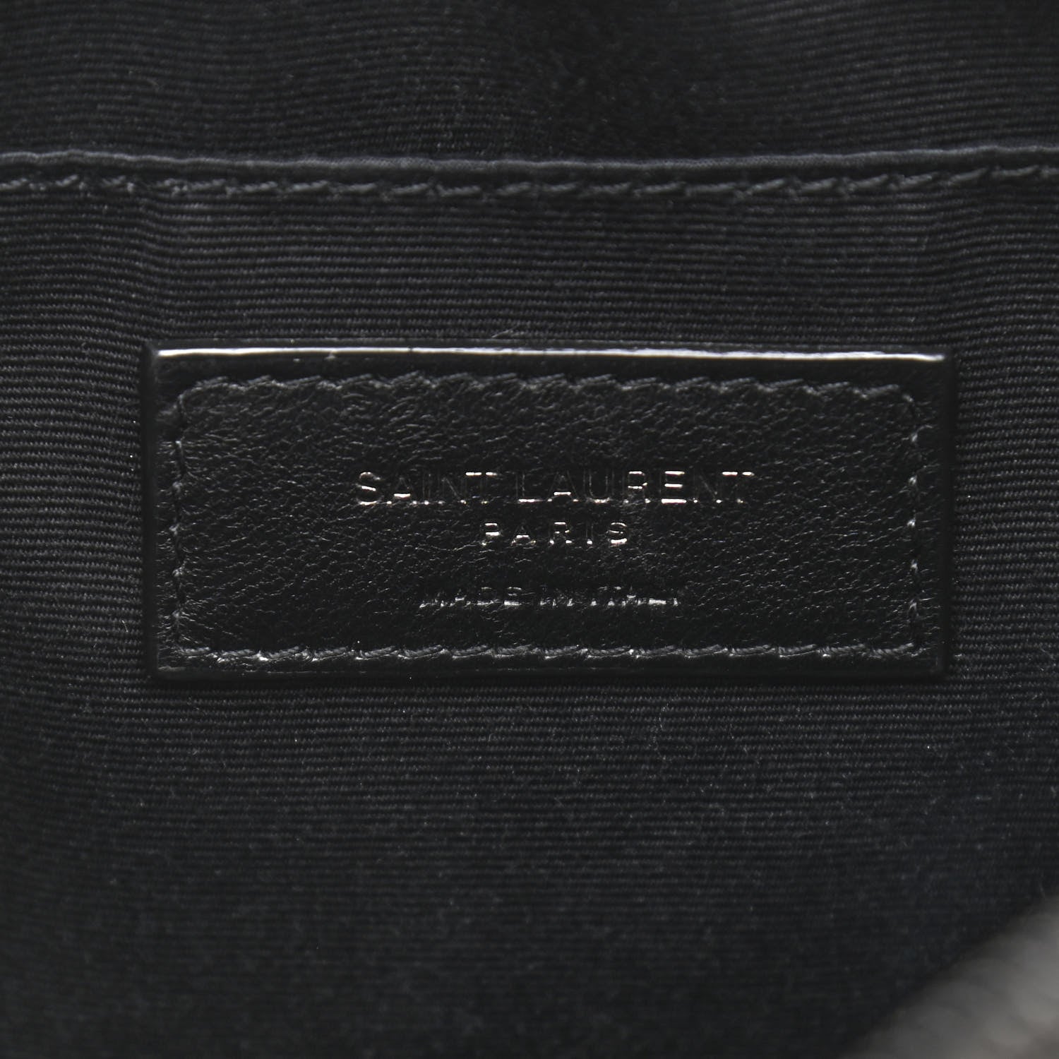 Saint Laurent Calfskin Matelasse Monogram Lou Camera Bag Black 6 of 10