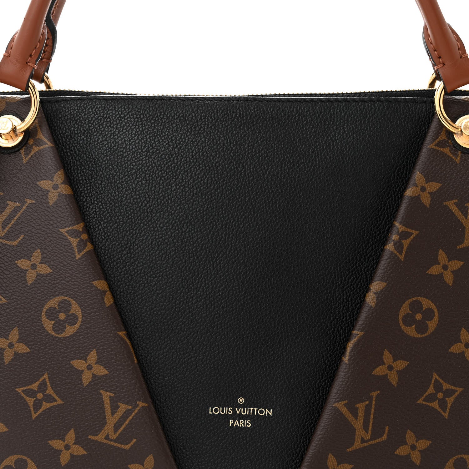 Louis Vuitton Monogram V Tote MM Black 7 of 10