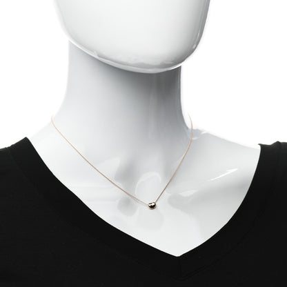 Tiffany 18K Rose Gold 6.5mm Elsa Peretti Bean Pendant Necklace 2 of 5