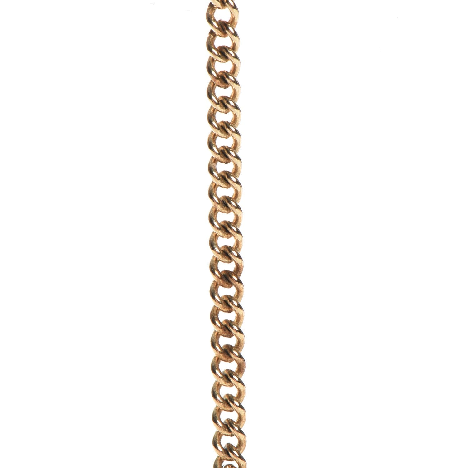 Chanel CC Drop Earrings Matte Gold 4 of 5