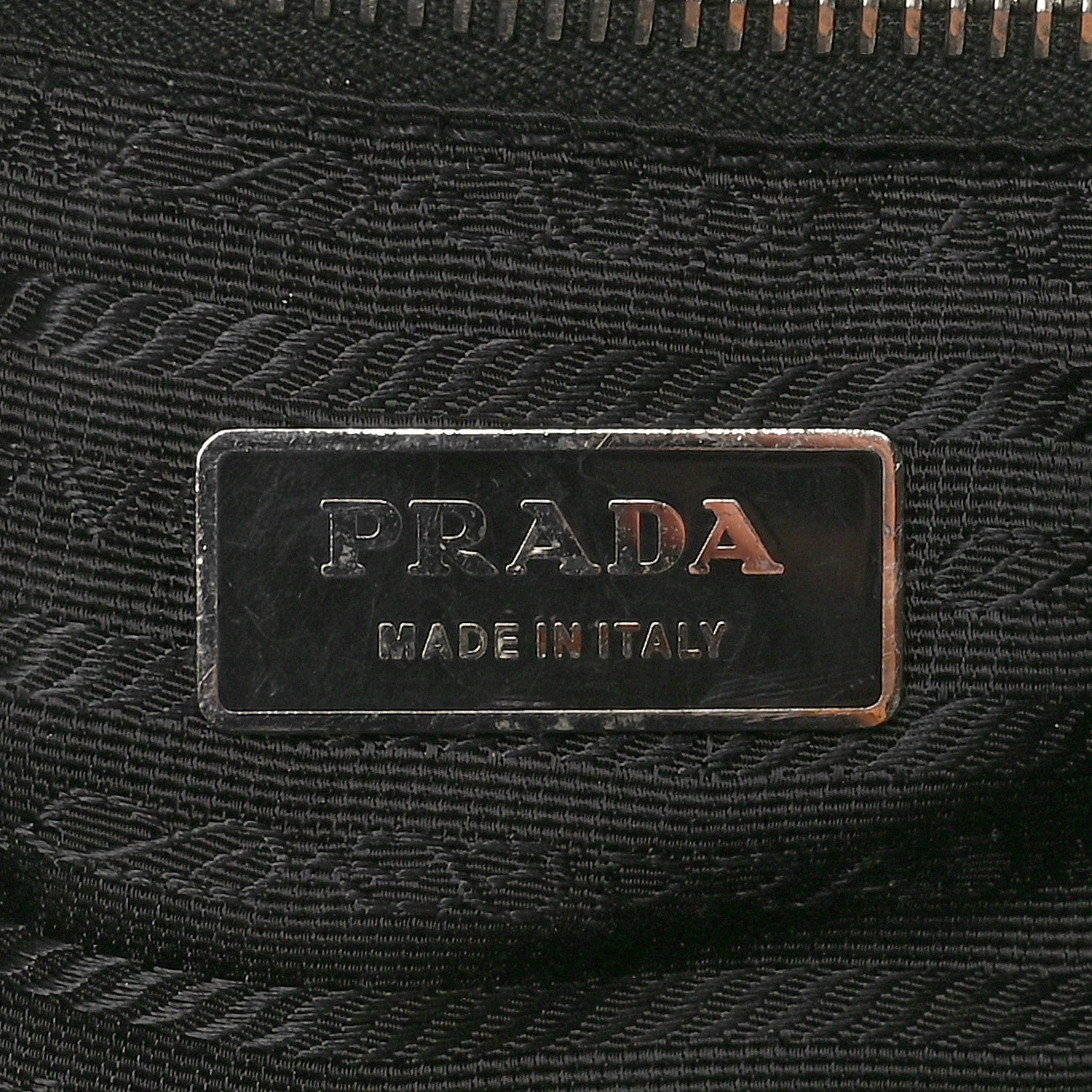 Prada Vitello Daino Side Pocket Tote Black 6 of 8