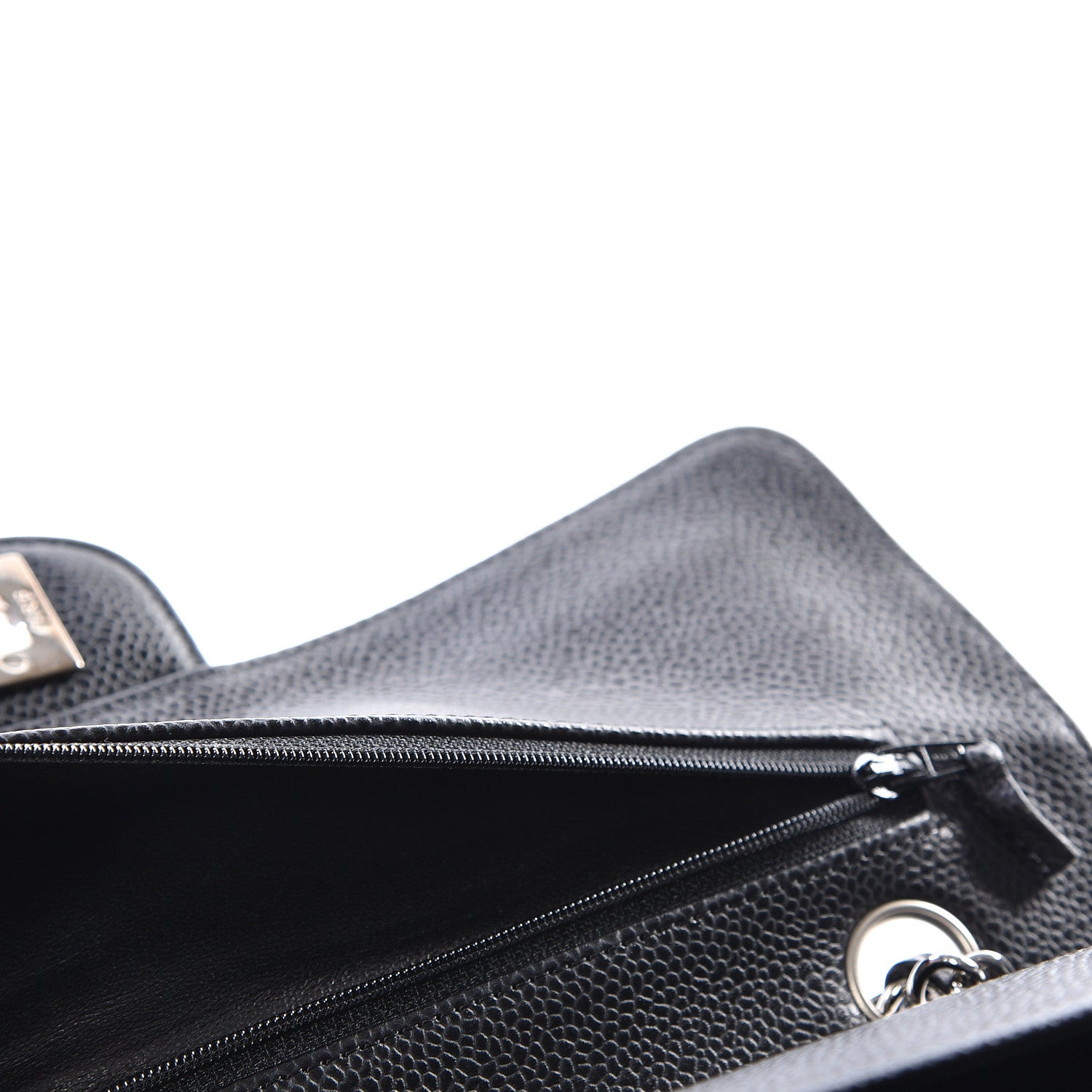 Chanel Caviar Quilted Medium Double Flap Black 8 of 12