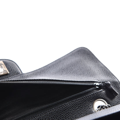 Chanel Caviar Quilted Medium Double Flap Black 8 of 12