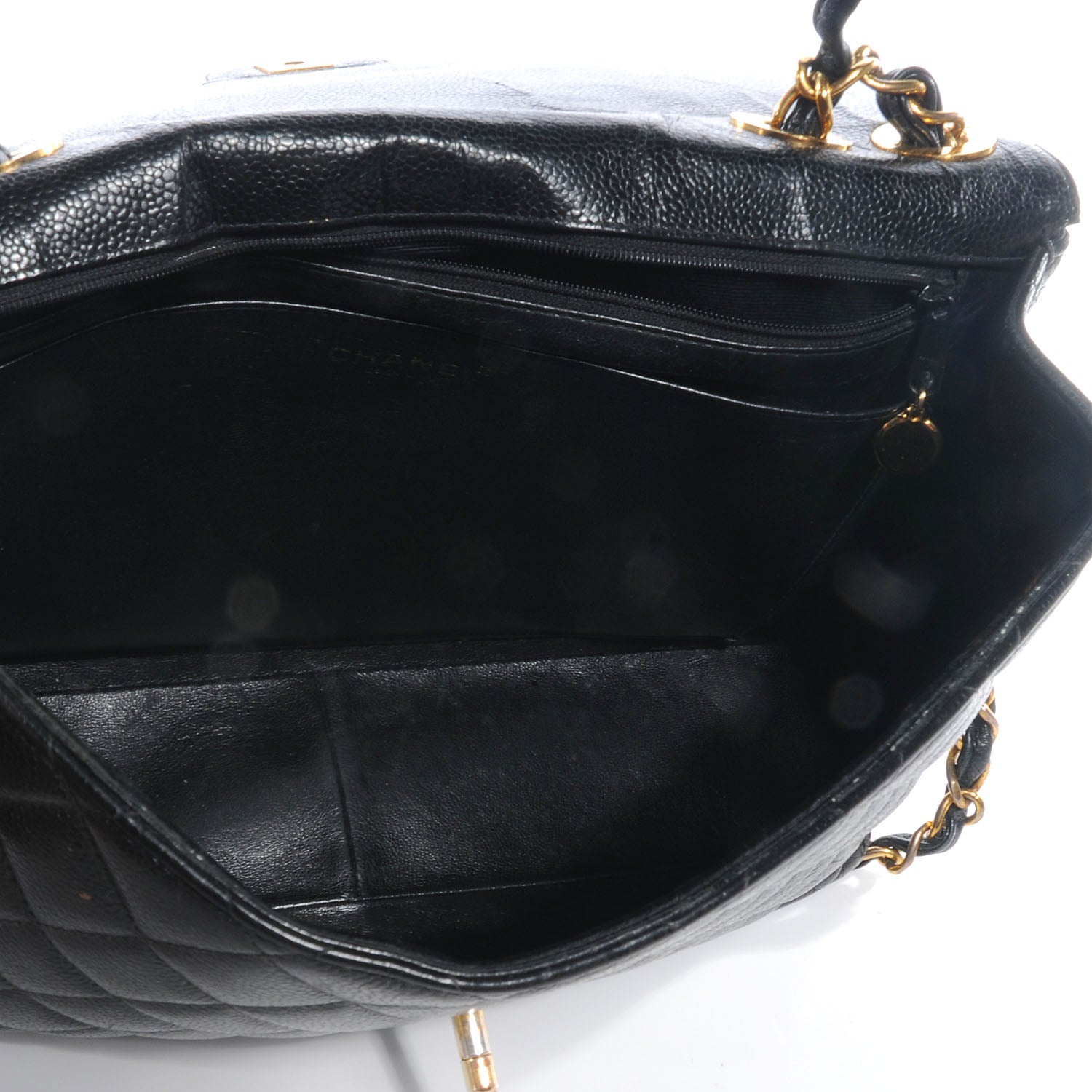 Chanel Caviar Jumbo Single Flap Black 9 of 12