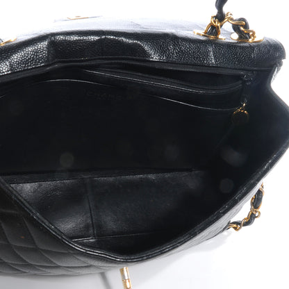 Chanel Caviar Jumbo Single Flap Black 9 of 12