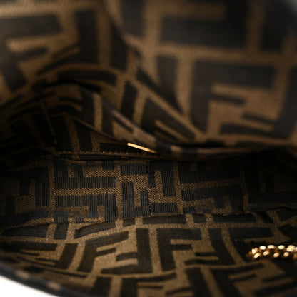 Fendi Fabric Jacquard FF 1974 Mini Baguette Tobacco Moro Black 5 of 11