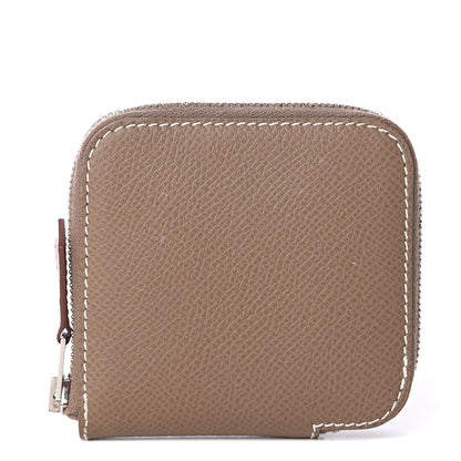 Hermes Epsom Silk'in Coin Purse Etoupe 1 of 5