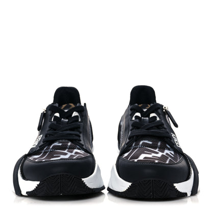 Fendi X SARAH COLEMAN Nylon Lycra FF Vertigo Fendi Flow Low Top Sneakers 38 Black 2 of 9