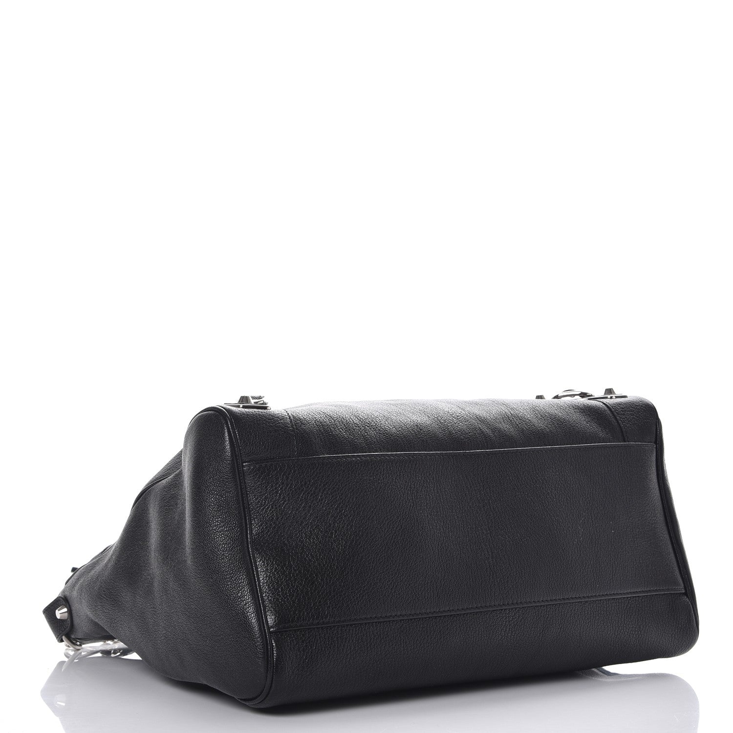 Balenciaga Chevre Silver Metallic Edge Hardware Velo Black 5 of 8