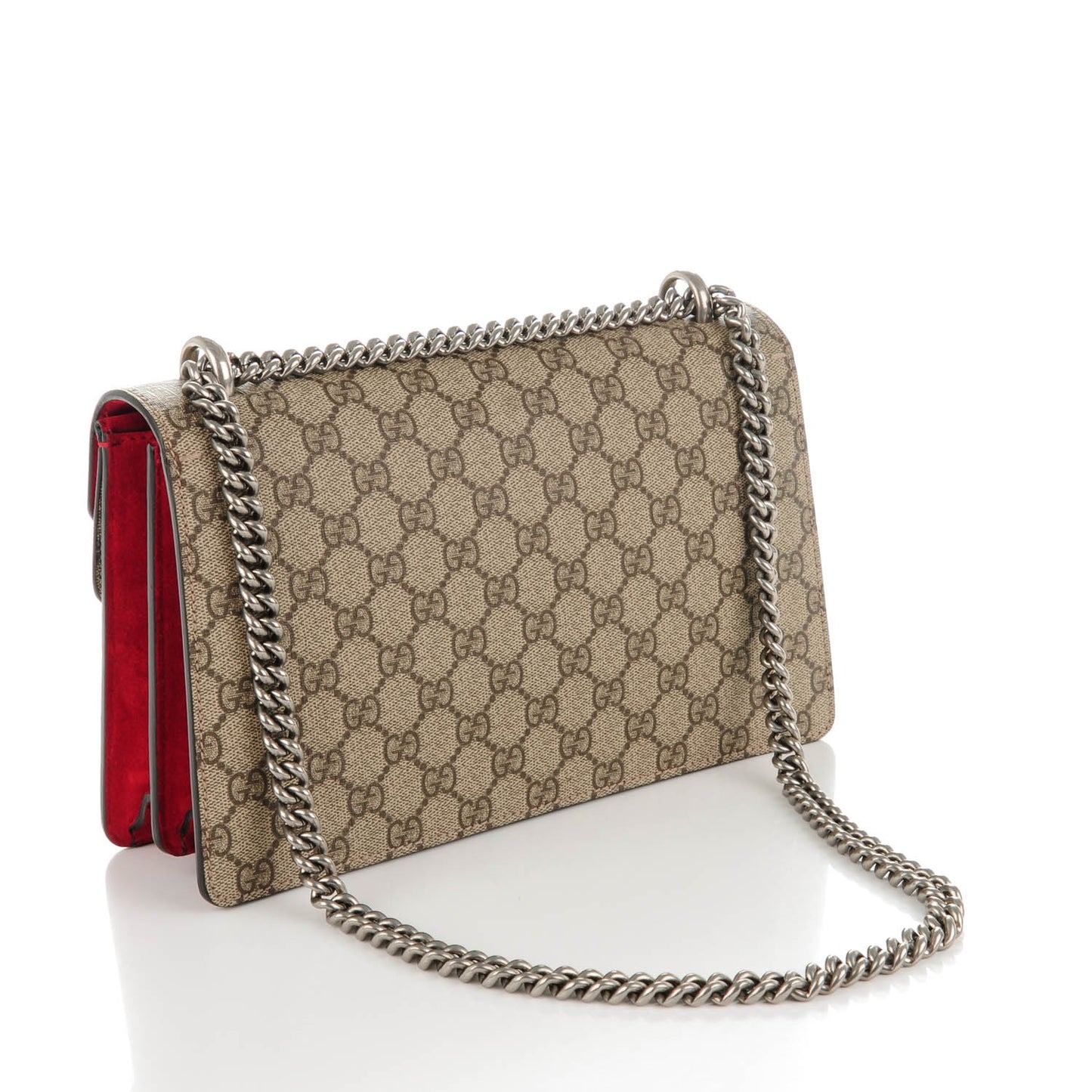 GG Supreme Monogram Small Dionysus Shoulder Bag Red