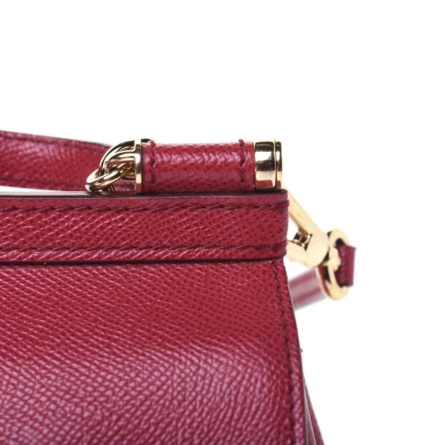 Dolce & Gabbana Dauphine Micro Miss Sicily Satchel Dark Red 13 of 19