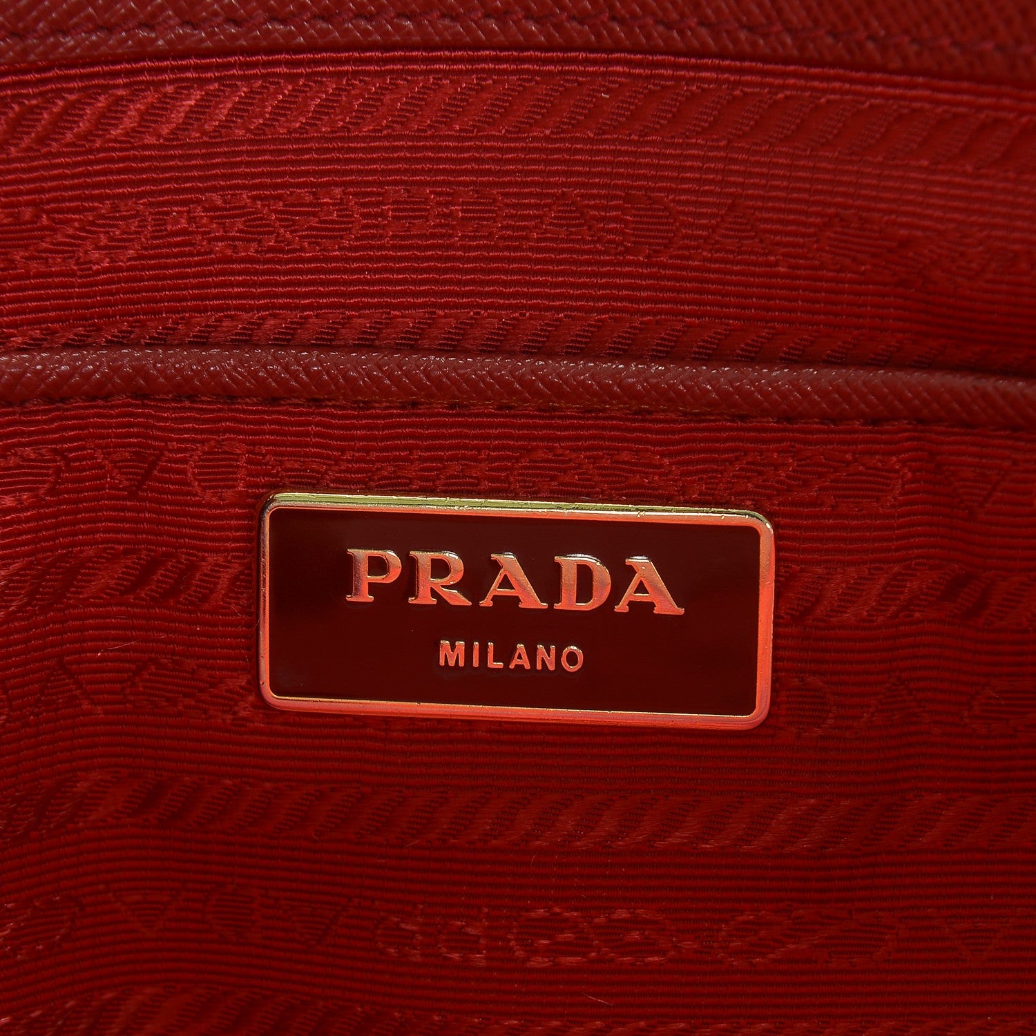 Prada Saffiano Large Galleria Double Zip Tote Fuoco 6 of 8