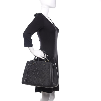 Louis Vuitton Empreinte Montaigne GM Black 2 of 9