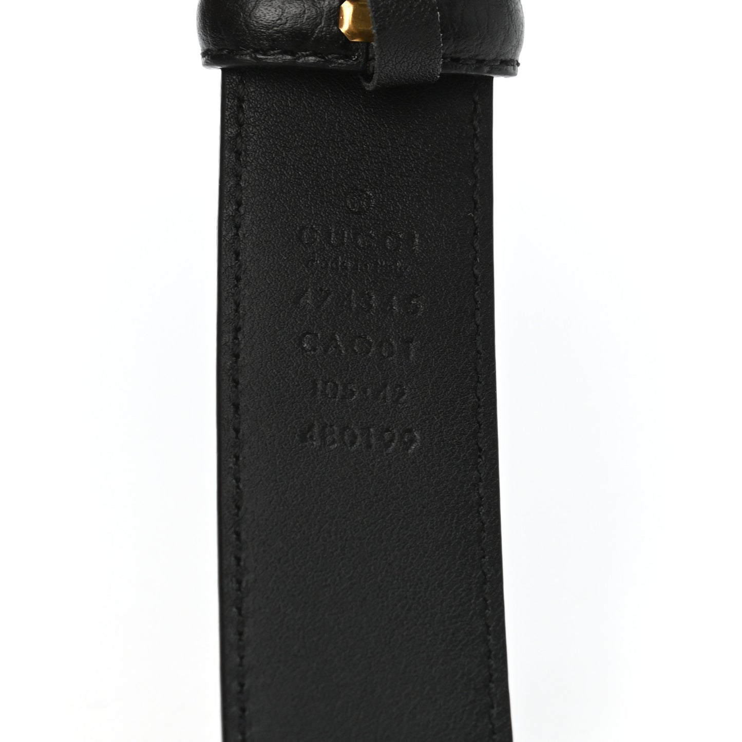 Calfskin Mens Interlocking G Belt 105 42 Black