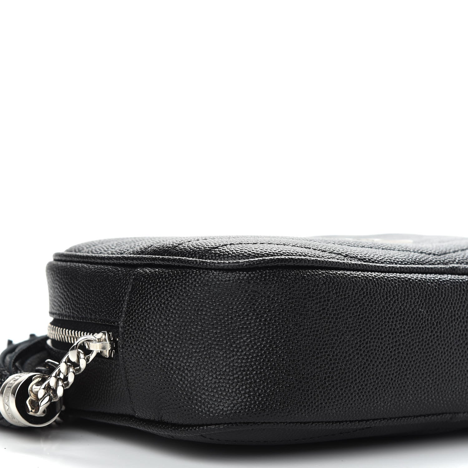 Saint Laurent Grain De Poudre Matelasse Monogram Mini Lou Camera Bag Black 7 of 8