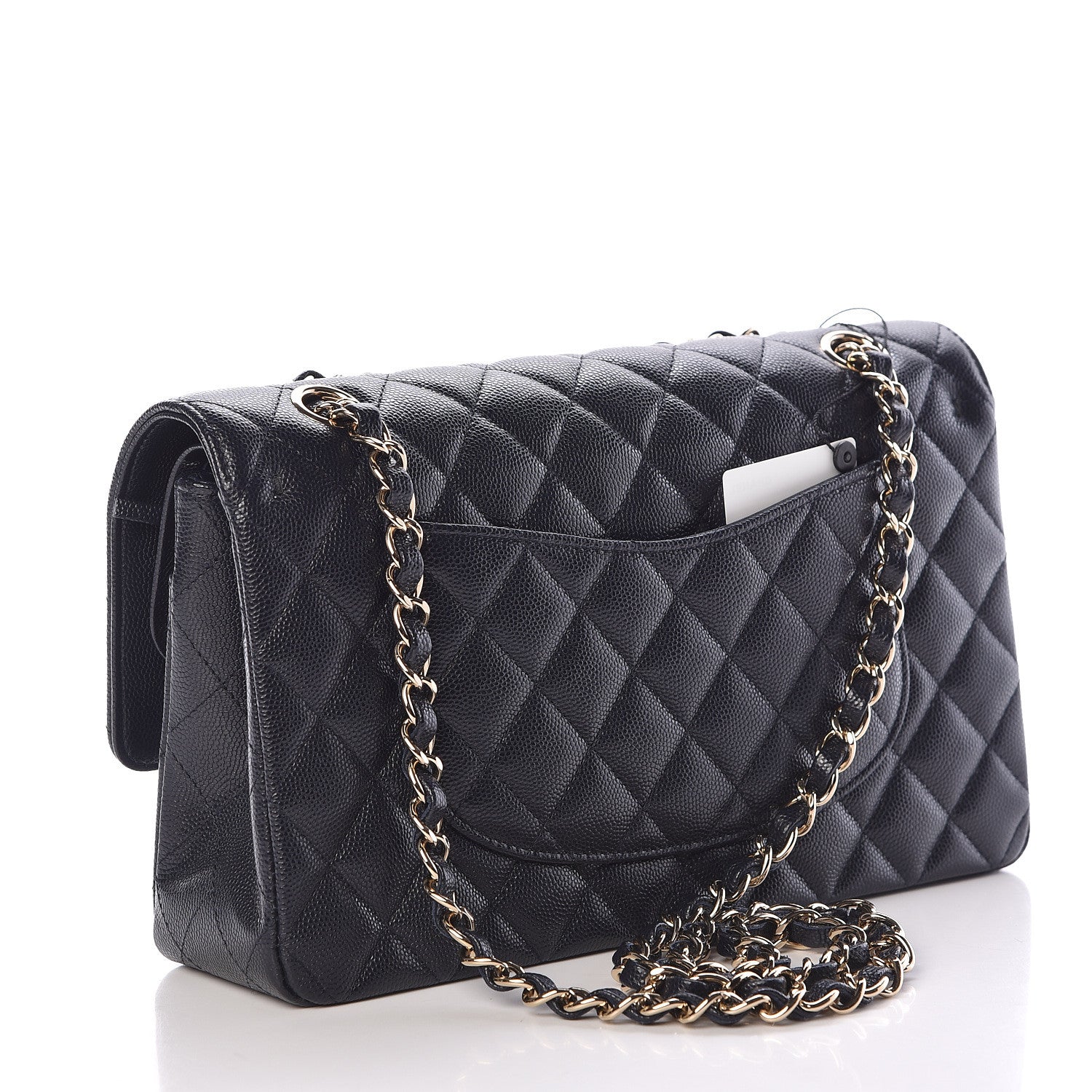Chanel Caviar Quilted Medium Double Flap Navy 3 of 11