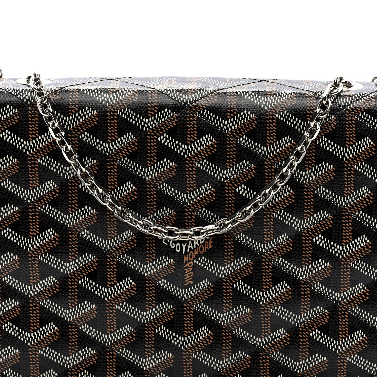 Goyardine Alexandre III Bag Black Gold