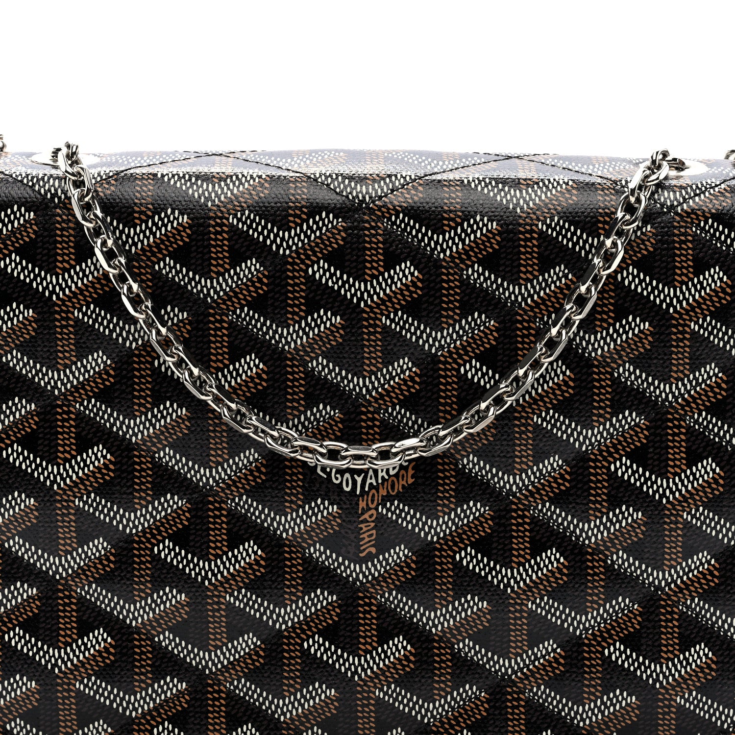 Goyard Goyardine Alexandre III Bag Black Gold 7 of 9