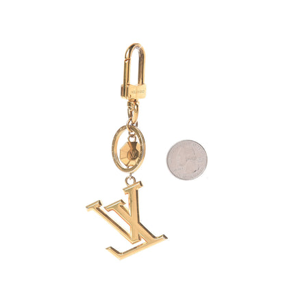 Louis Vuitton LV Facettes Bag Charm Key Holder Gold 2 of 2