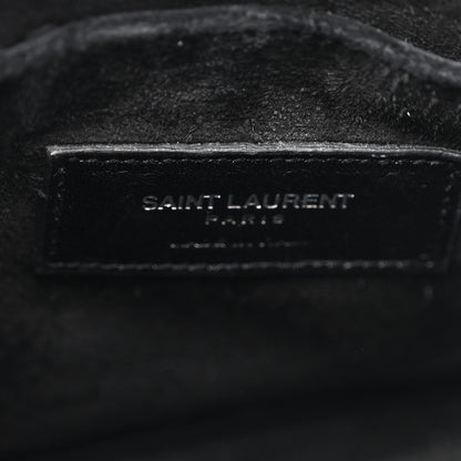 Saint Laurent Calfskin Crocodile Embossed Nano Sac De Jour Black 6 of 13