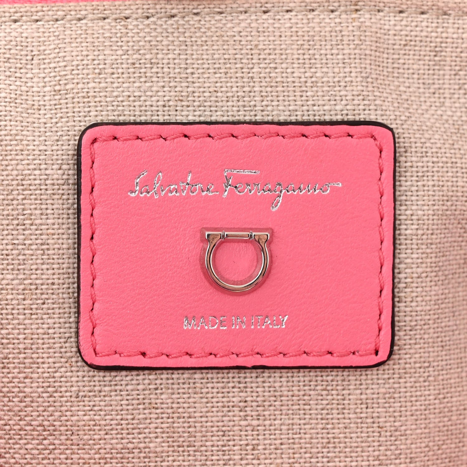 Salvatore Ferragamo Raffia The Studio Box Tote Pink 6 of 10