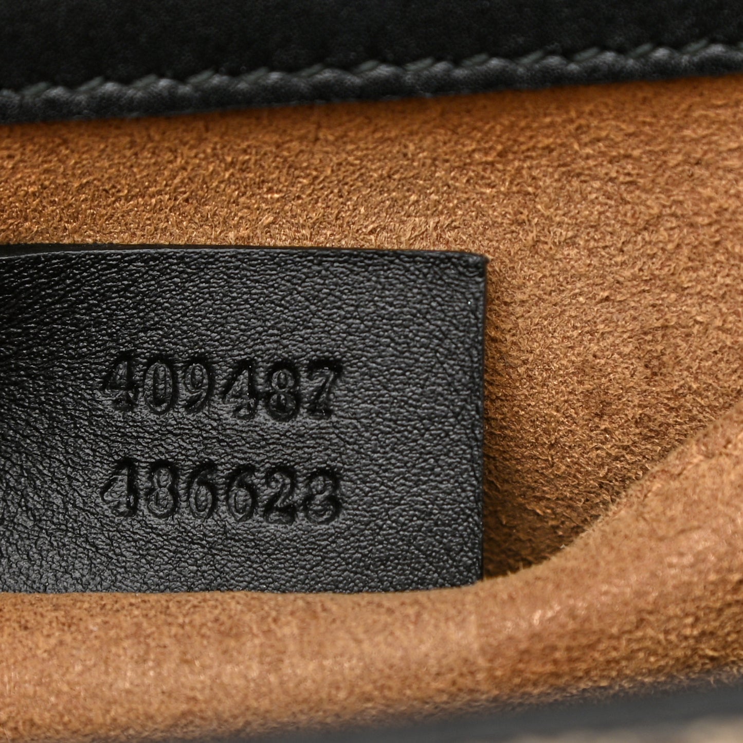 GG Supreme Monogram Calfskin Small Padlock Shoulder Bag Beige Black Cuir