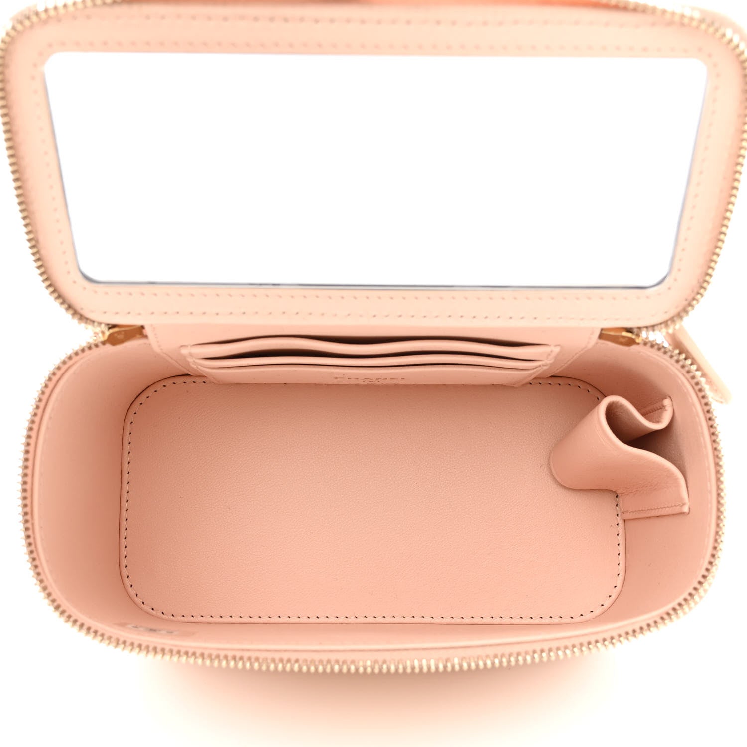 Chanel Lambskin Quilted Sweet Camellia Small Vanity Case With Chain Pink 5 of 15