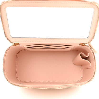 Chanel Lambskin Quilted Sweet Camellia Small Vanity Case With Chain Pink 5 of 15