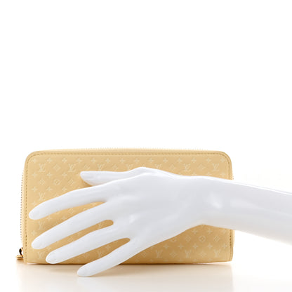 Louis Vuitton Calfskin Nanogram Embossed Zippy Wallet Jaune 2 of 6