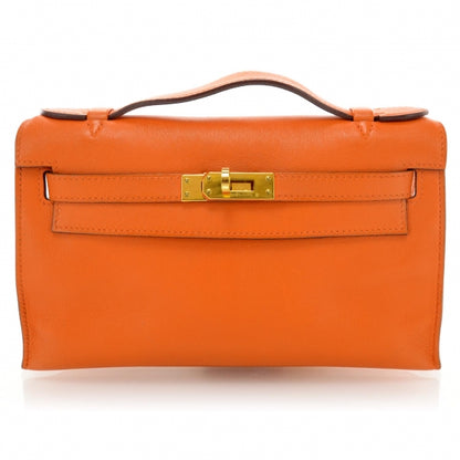 Hermes Swift Kelly Pochette Orange 1 of 7