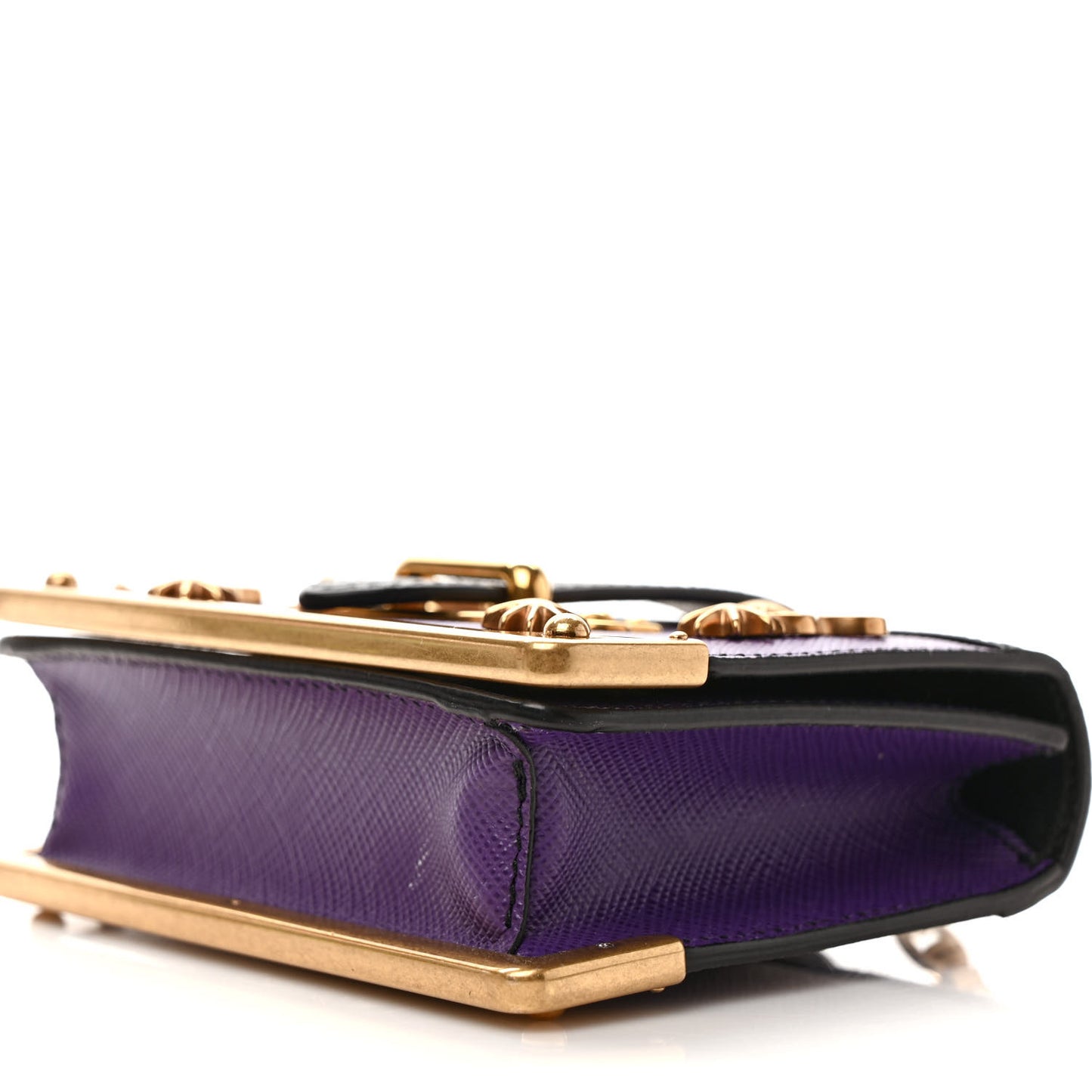 Saffiano Astrology Mini Cahier Bag Viola Black