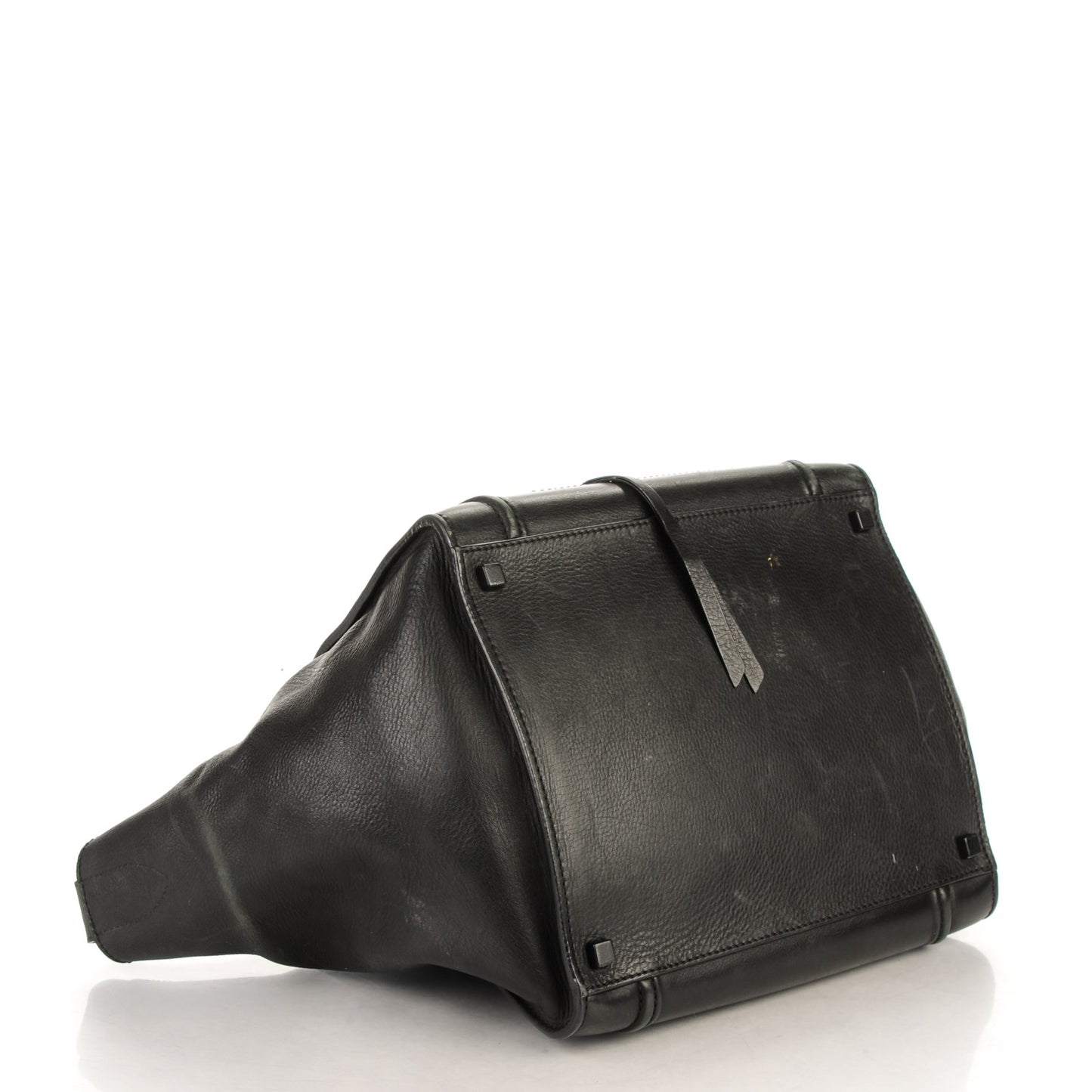 Supple Calfskin Medium Phantom Luggage Black