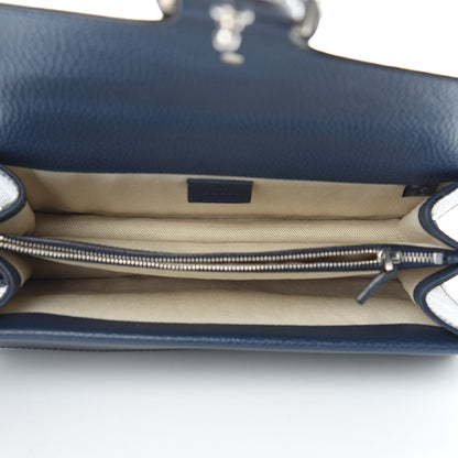 Gucci Dollar Calfskin Crystal Small Dionysus Shoulder Bag Blue Agata Montana Sapphire 6 of 12