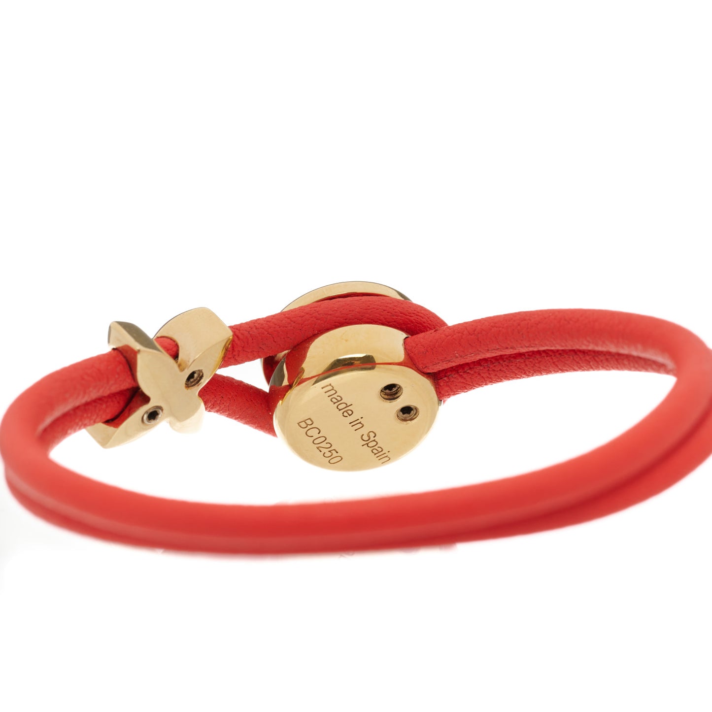 Calfskin Keep a Secret Bracelet 17 Red