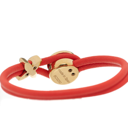 Louis Vuitton Calfskin Keep a Secret Bracelet 17 Red 3 of 3