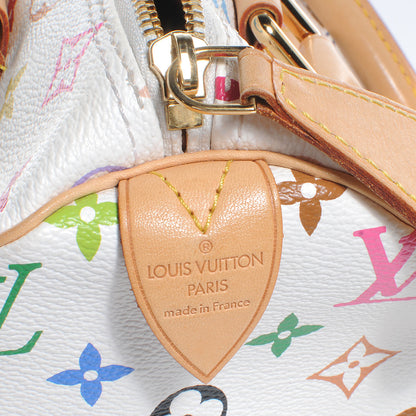 Louis Vuitton Monogram Multicolor Speedy 30 White 6 of 7