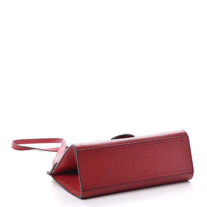 Gucci Calfskin Mini GG Marmont Top Handle Bag Vulcanic Red 4 of 7