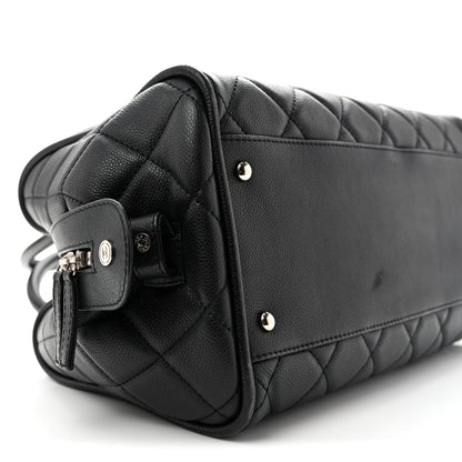 Chanel Caviar Quilted Timeless Bowler Black 9 of 12
