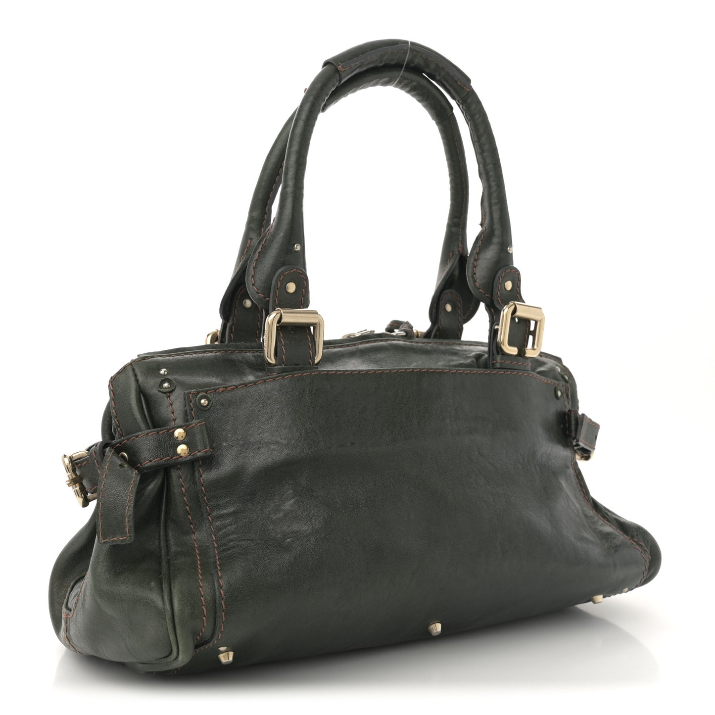 Calfskin Medium Paddington Capsule Satchel Laurier