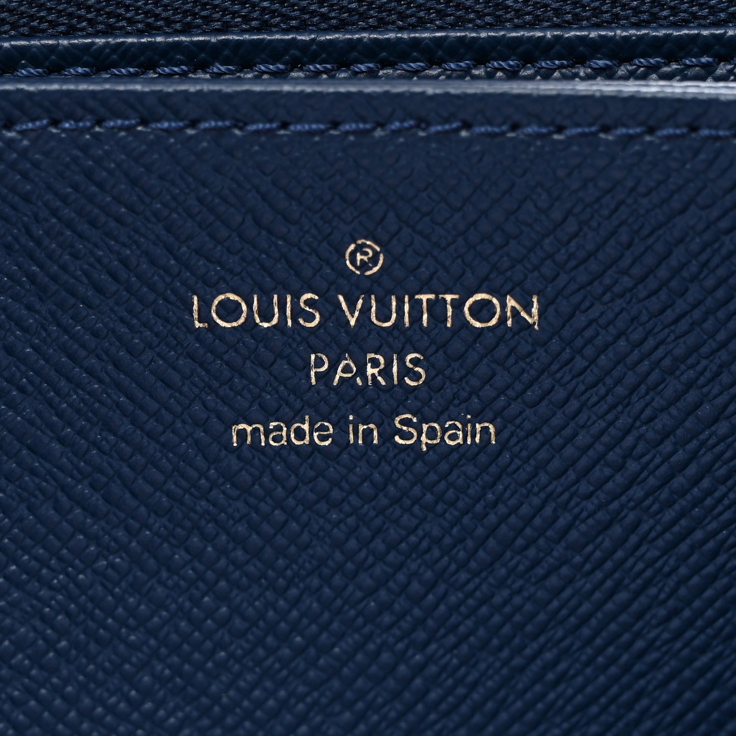Denim Monogram Jacquard Zippy Wallet Blue