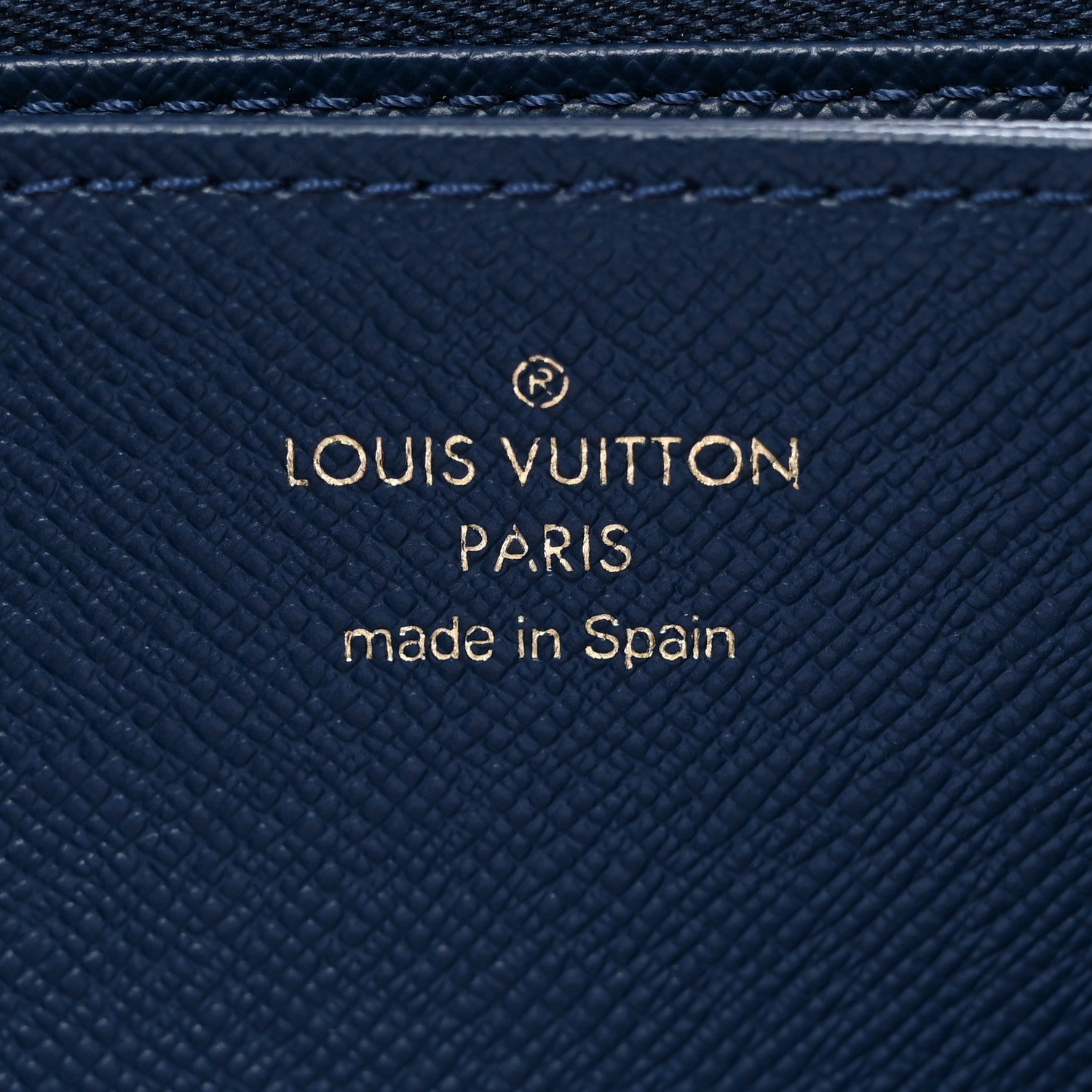 Louis Vuitton Denim Monogram Jacquard Zippy Wallet Blue 6 of 7