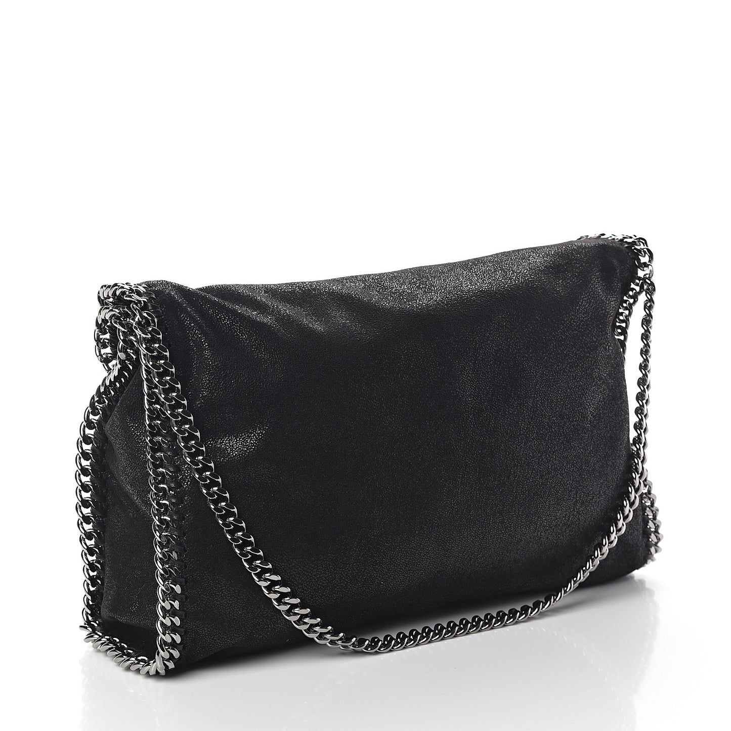 Shaggy Deer Falabella Fold Over Tote Black