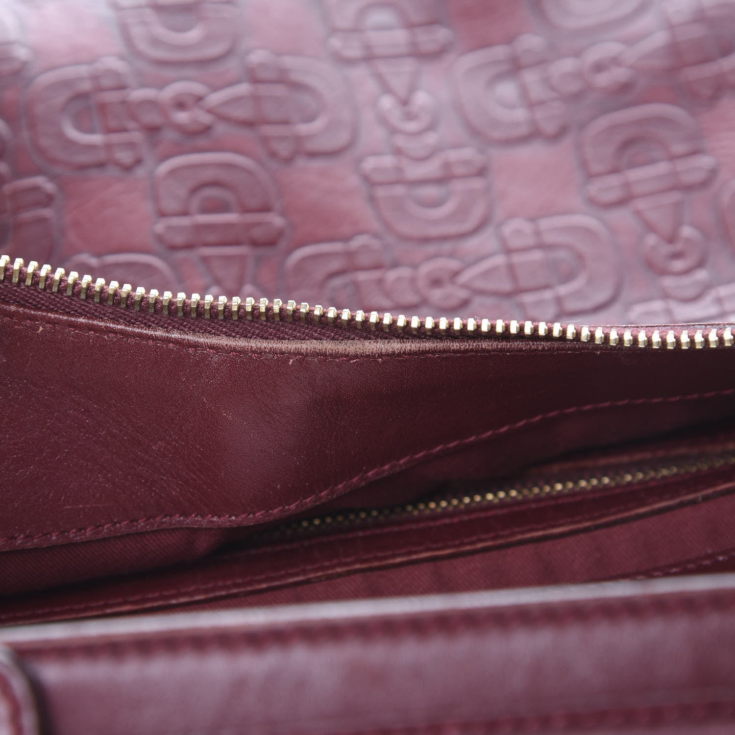 Gucci Calfskin Horsebit Bamboo Ring Hobo Red 11 of 13