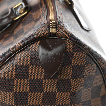 Louis Vuitton Damier Ebene Speedy 30 6 of 9