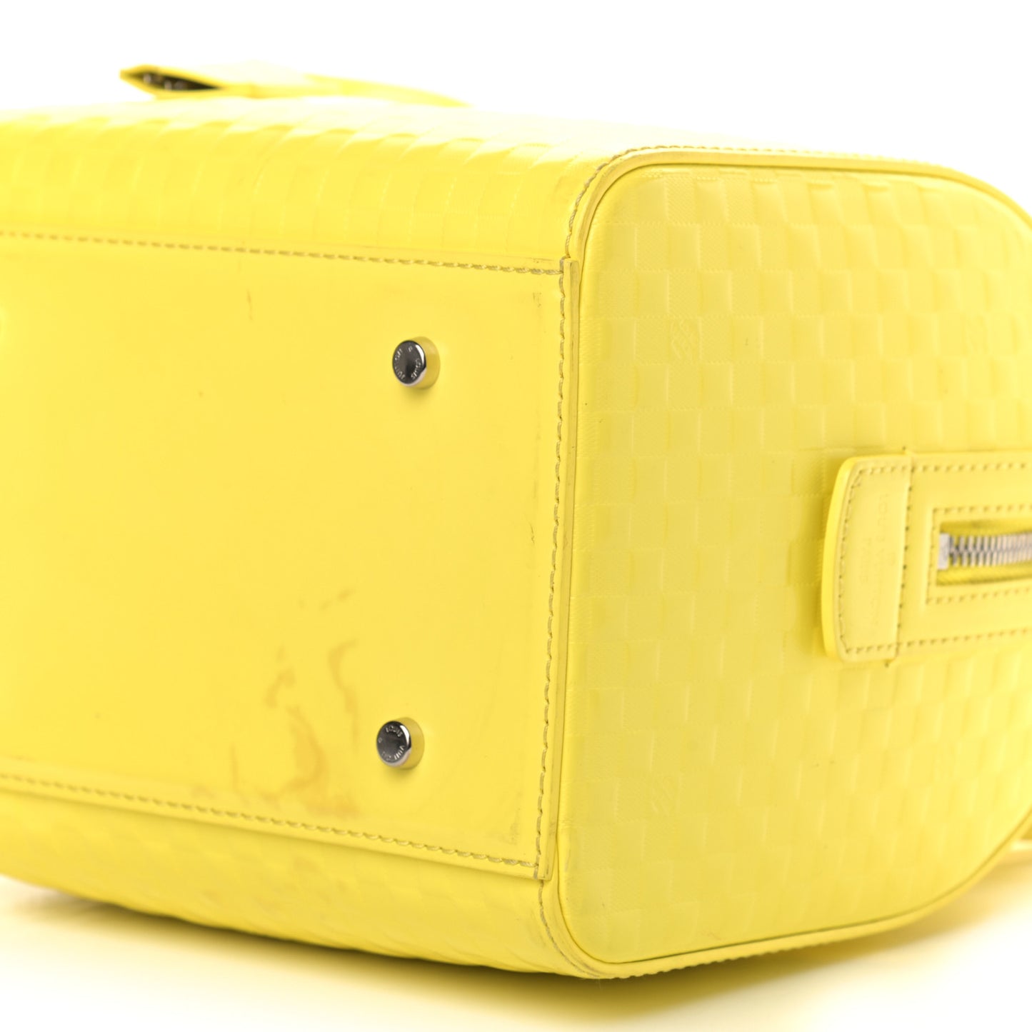Damier Facette Speedy Cube PM Yellow