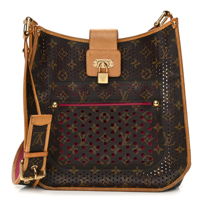 Louis Vuitton Monogram Perforated Musette Fuchsia 1 of 14