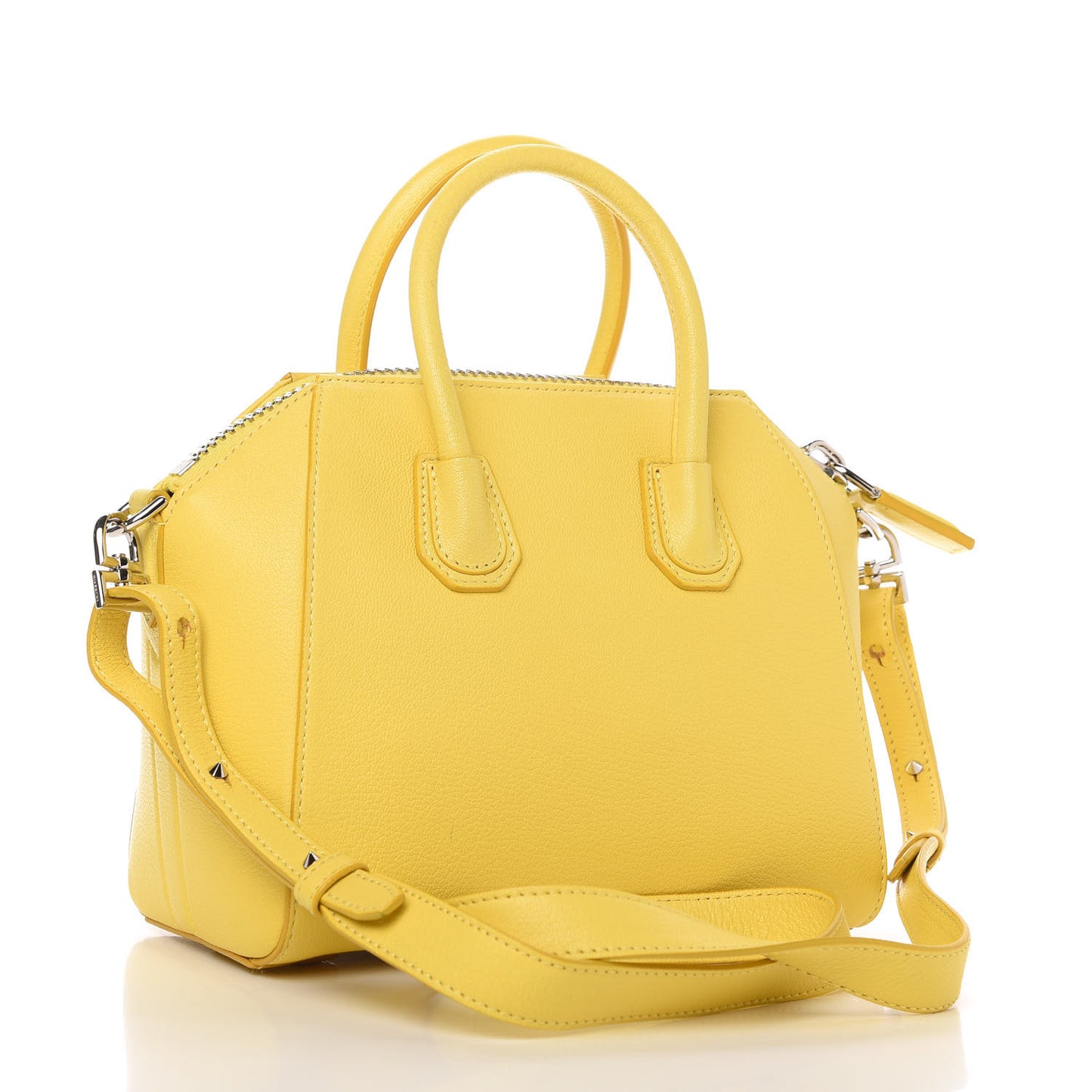 Sugar Goatskin Small Antigona Yellow
