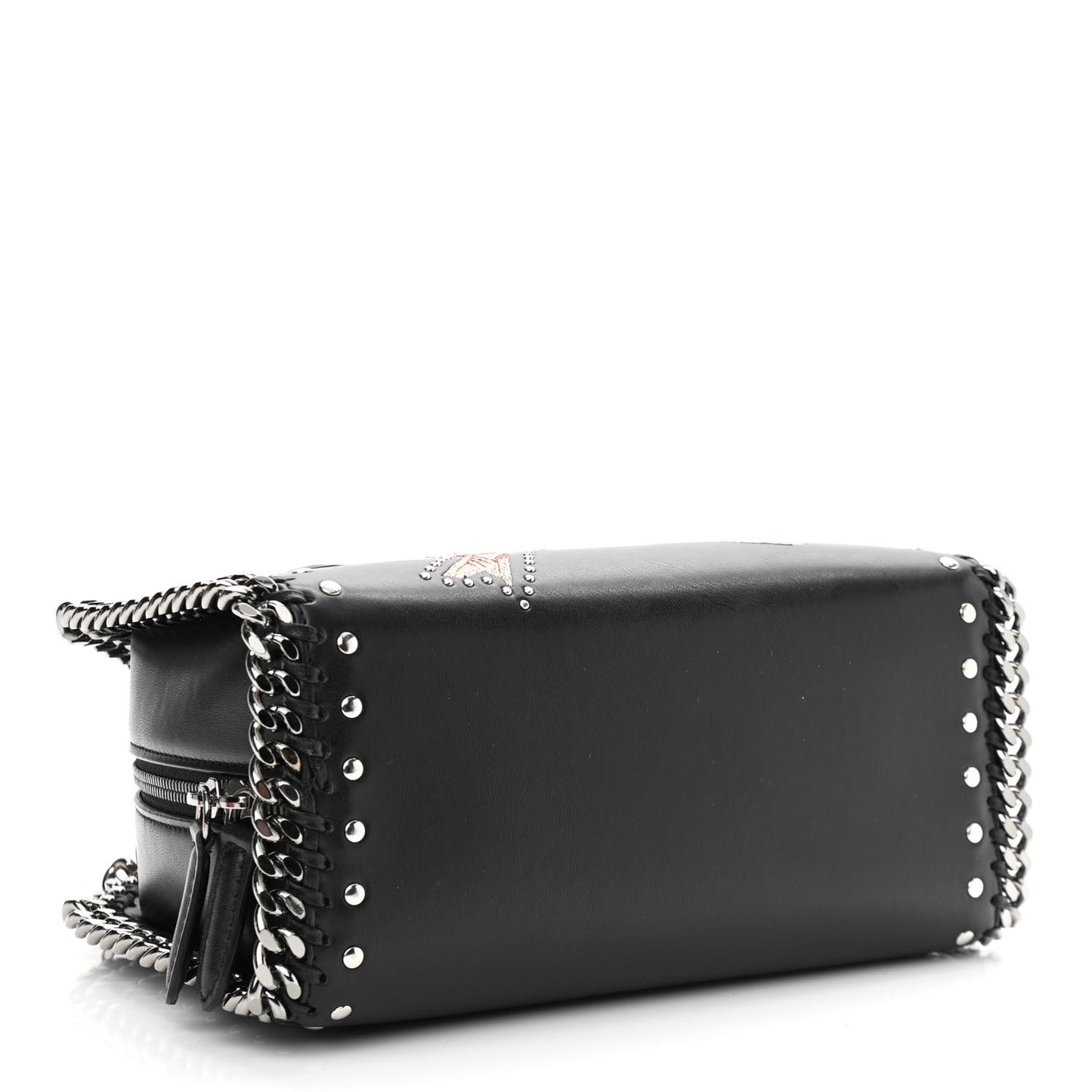 Eco Alter Nappa Mini Falabella Box Bird Top Handle Bag Black