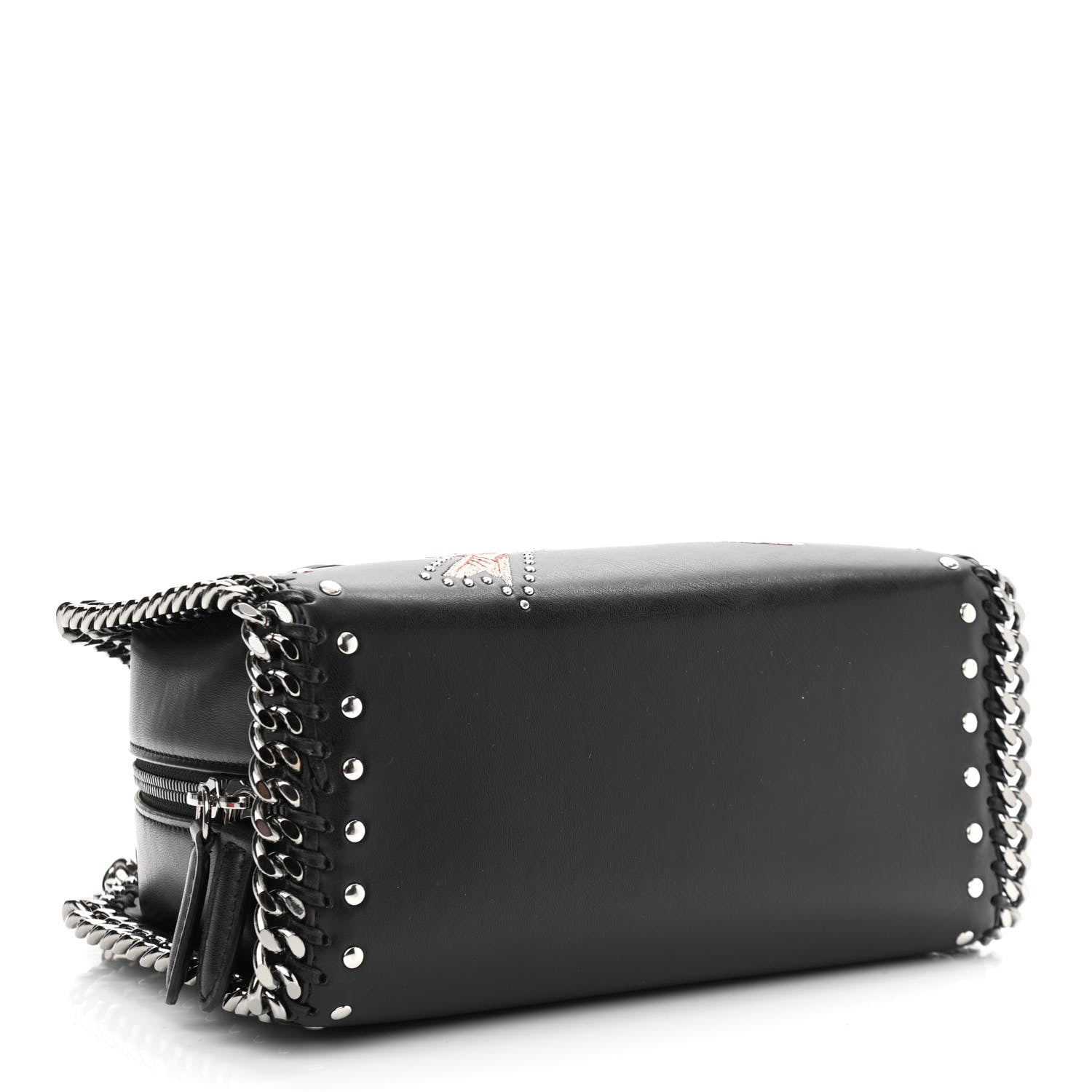 Stella McCartney Eco Alter Nappa Mini Falabella Box Bird Top Handle Bag Black 4 of 10