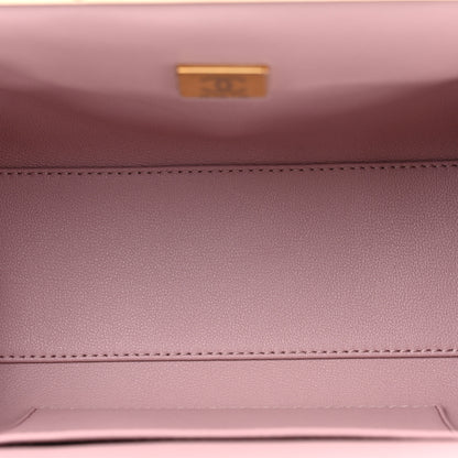 Chanel Lambskin Quilted Chain Frame Clutch Pink 5 of 11